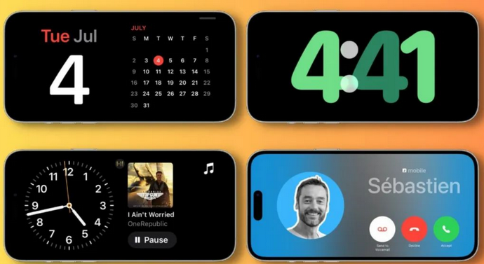新市苹果手机维修分享iOS17横屏充电待机显示有什么好处 