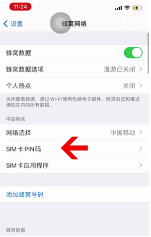 新市苹果14维修网分享如何给iPhone14的SIM卡设置密码 